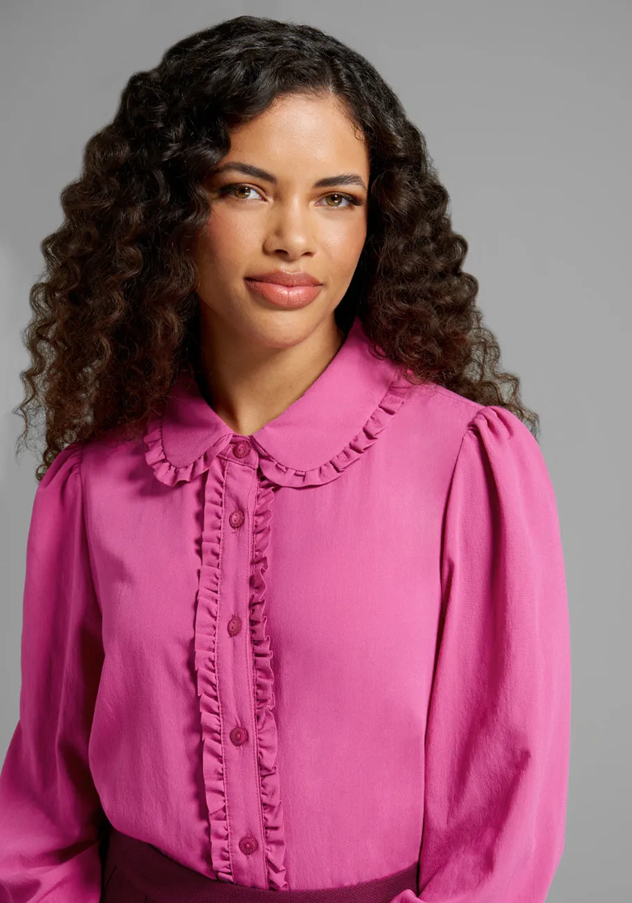 Ruffle It Up Blouse sold by Modcloth product image thumbnail 3