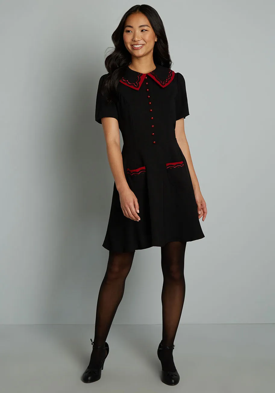 Black Cherry Gumdrop A-Line Dress sold by Modcloth product image thumbnail 3