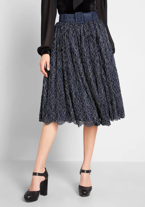 ModCloth x Collectif More or Lace Midi Skirt sold by Modcloth