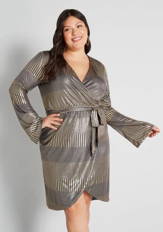 Wrapped Up in a Classic Wrap Mini Dress made by Modcloth