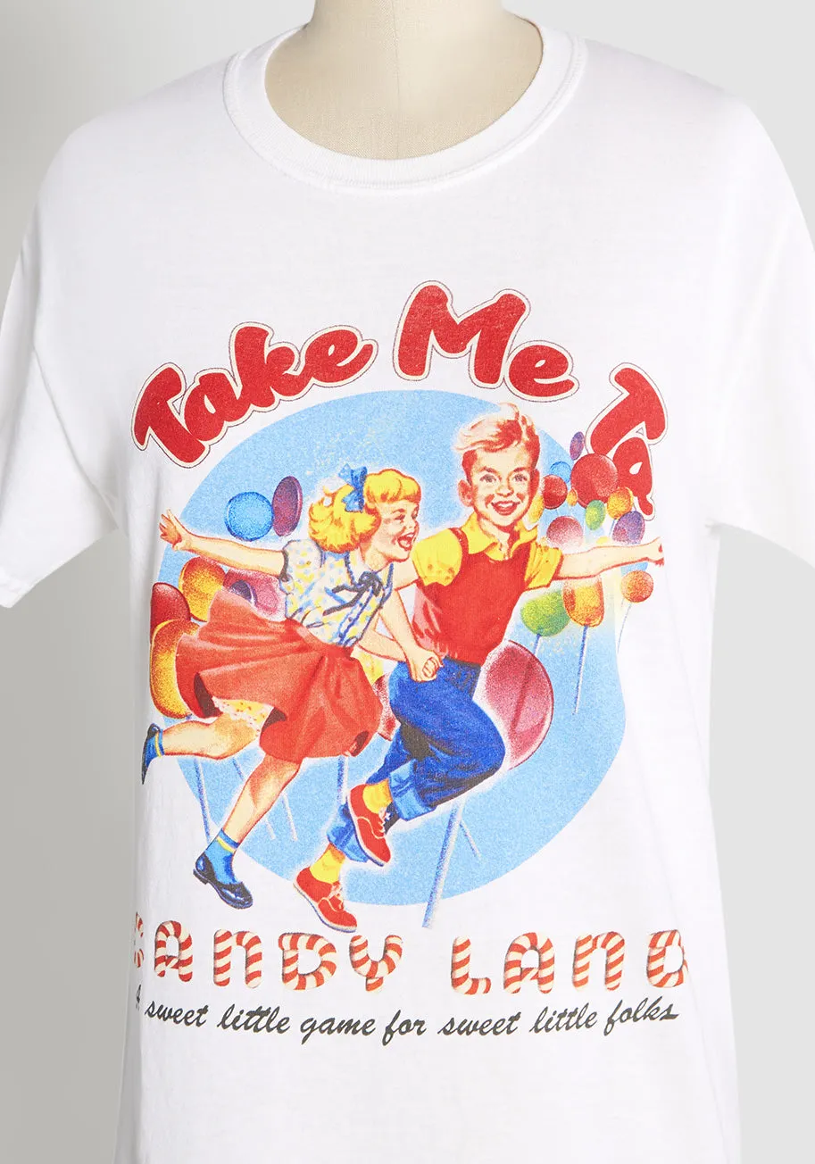 Take Me to Candyland Graphic Tee sold by Modcloth product image thumbnail 3