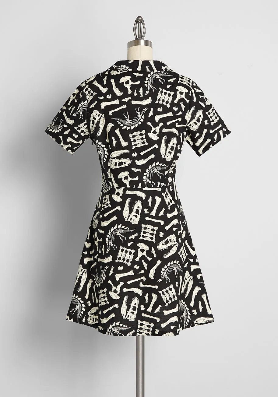 Prehistoric Graveyard Mini Dress sold by Modcloth product image thumbnail 2