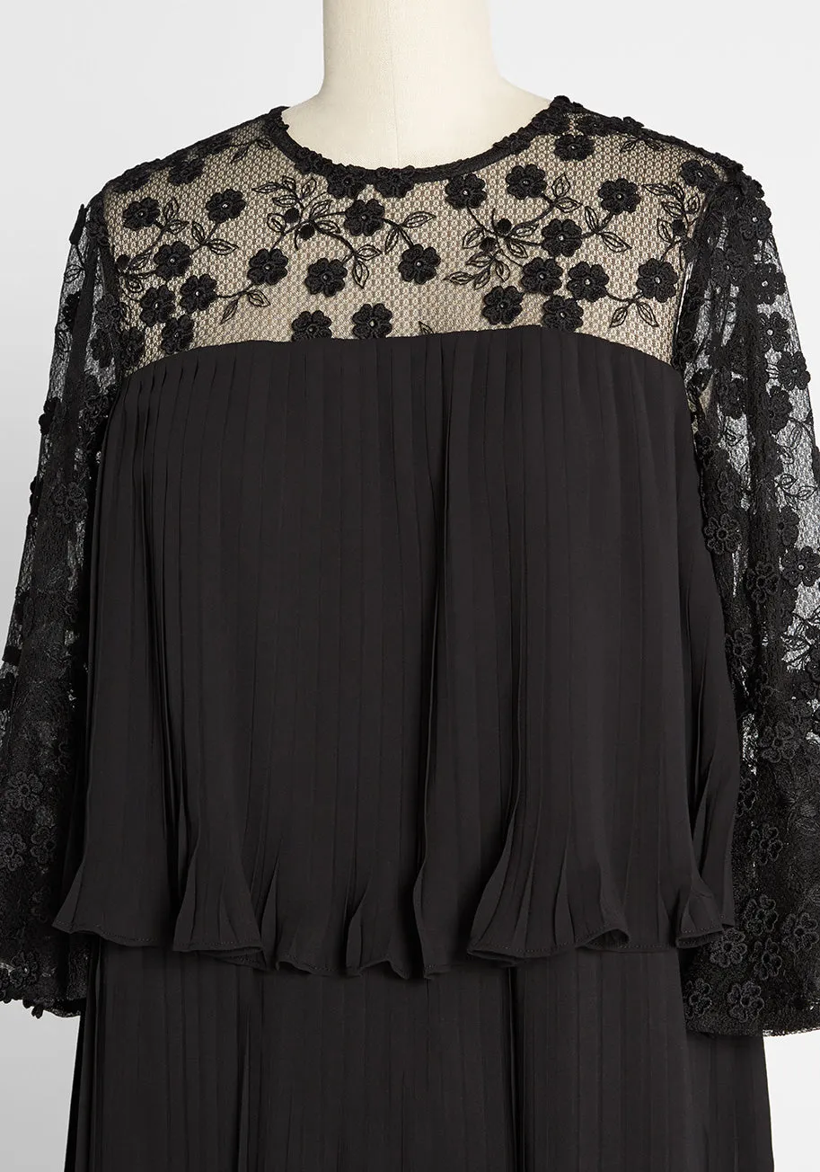 Dauntless Dahlias Tiered Mini Dress sold by Modcloth product image thumbnail 3