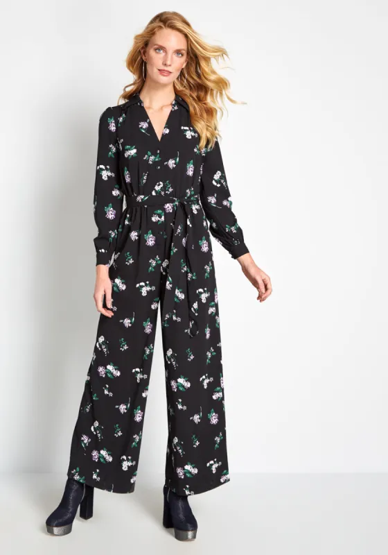 Everything and More Wide-Leg Jumpsuit sold by Modcloth