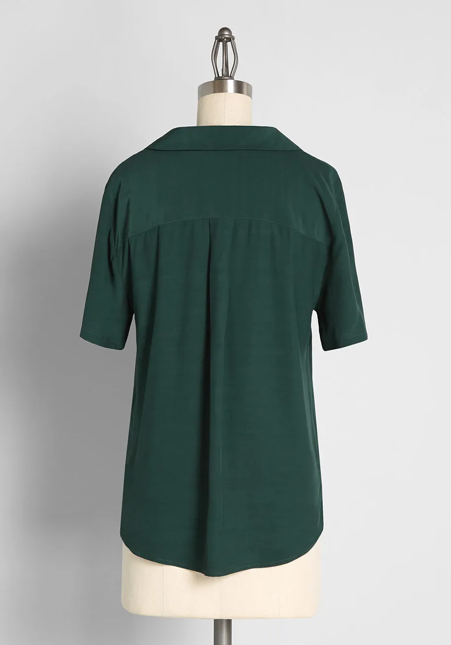 Such a Cat-ch Button-Up Top sold by Modcloth product image thumbnail 2