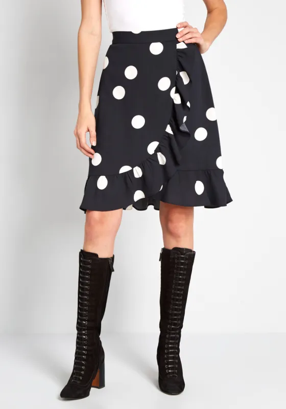 It's a Wrap Ruffled A-Line Skirt sold by Modcloth
