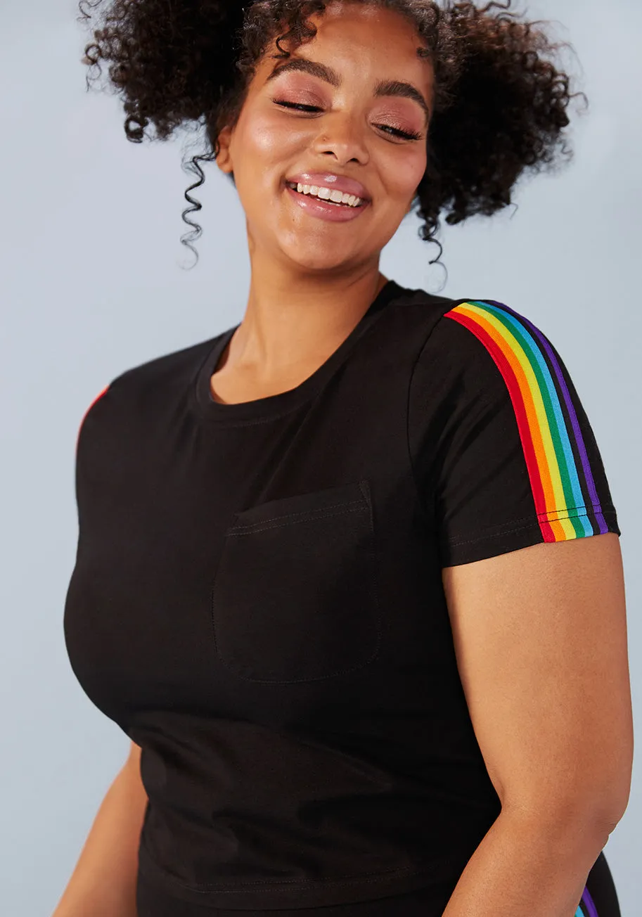 ModCloth x Collectif Retro Rainbow Catcher Tee sold by Modcloth product image thumbnail 4