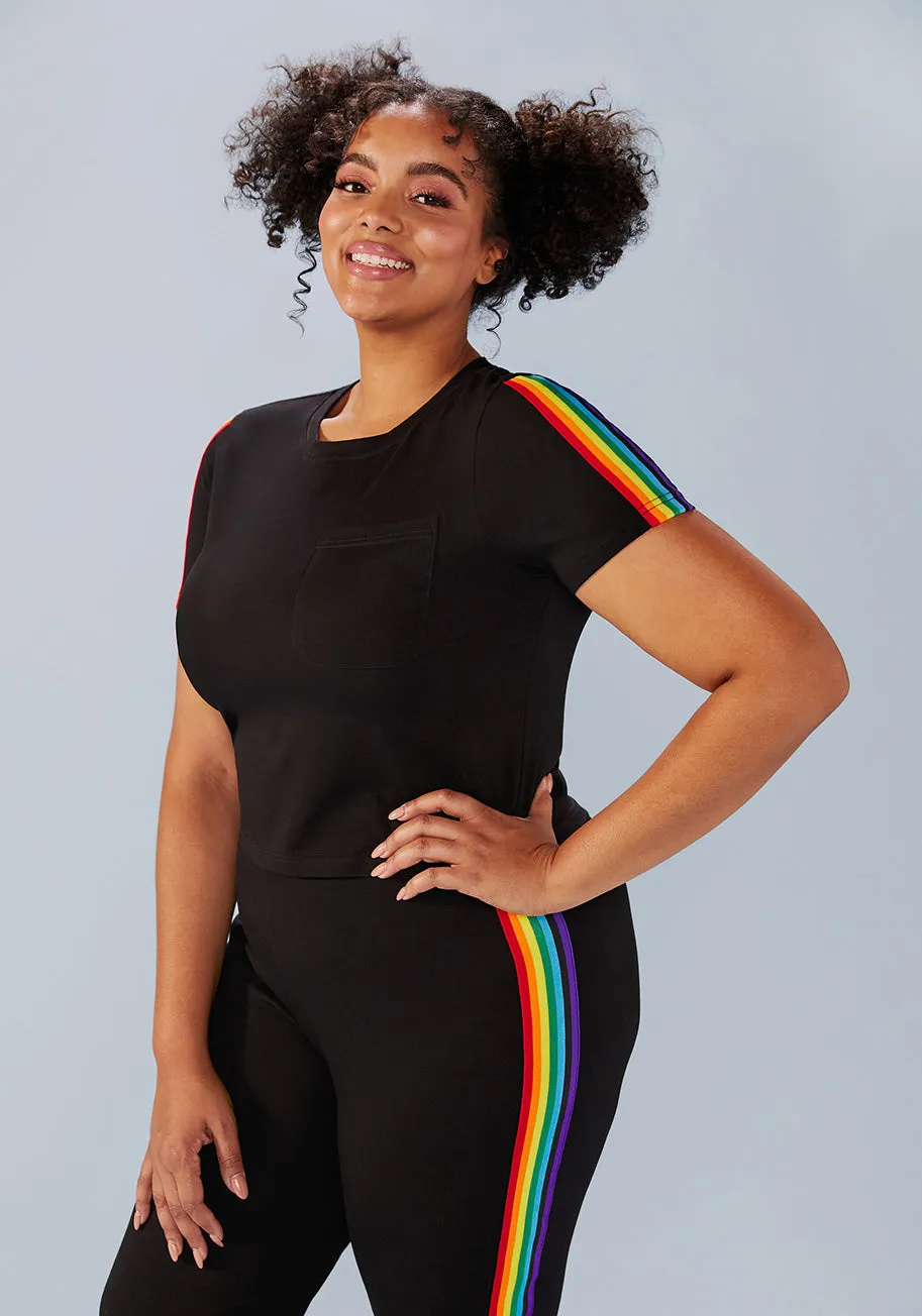 ModCloth x Collectif Retro Rainbow Catcher Tee sold by Modcloth