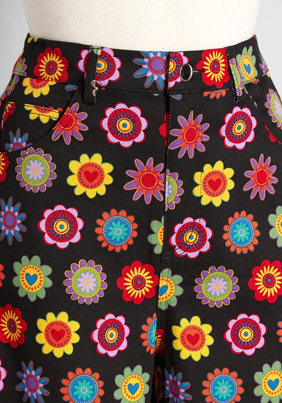 Floral Festival Wide-Leg Pants sold by Modcloth product image thumbnail 3