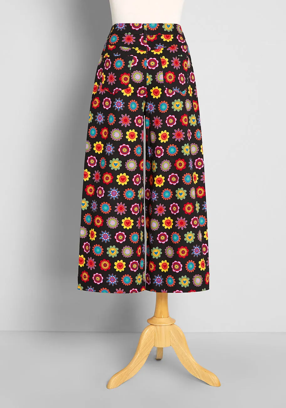 Floral Festival Wide-Leg Pants sold by Modcloth product image thumbnail 2