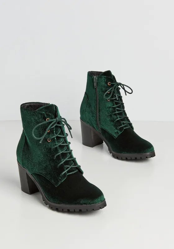 Velvet Vantage Point Ankle Boot sold by Modcloth