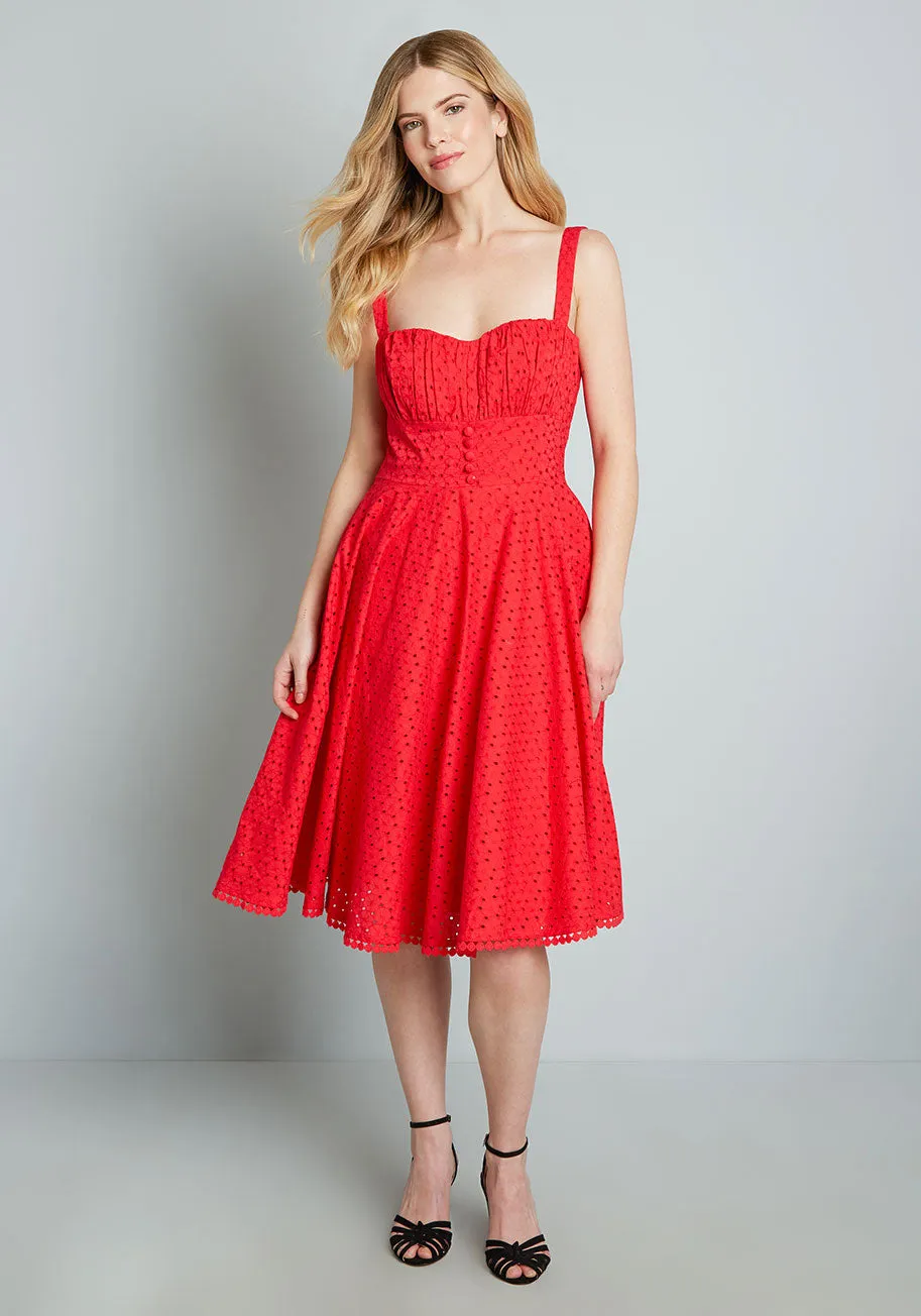 Anglaise For Days Fit And Flare Dress sold by Modcloth