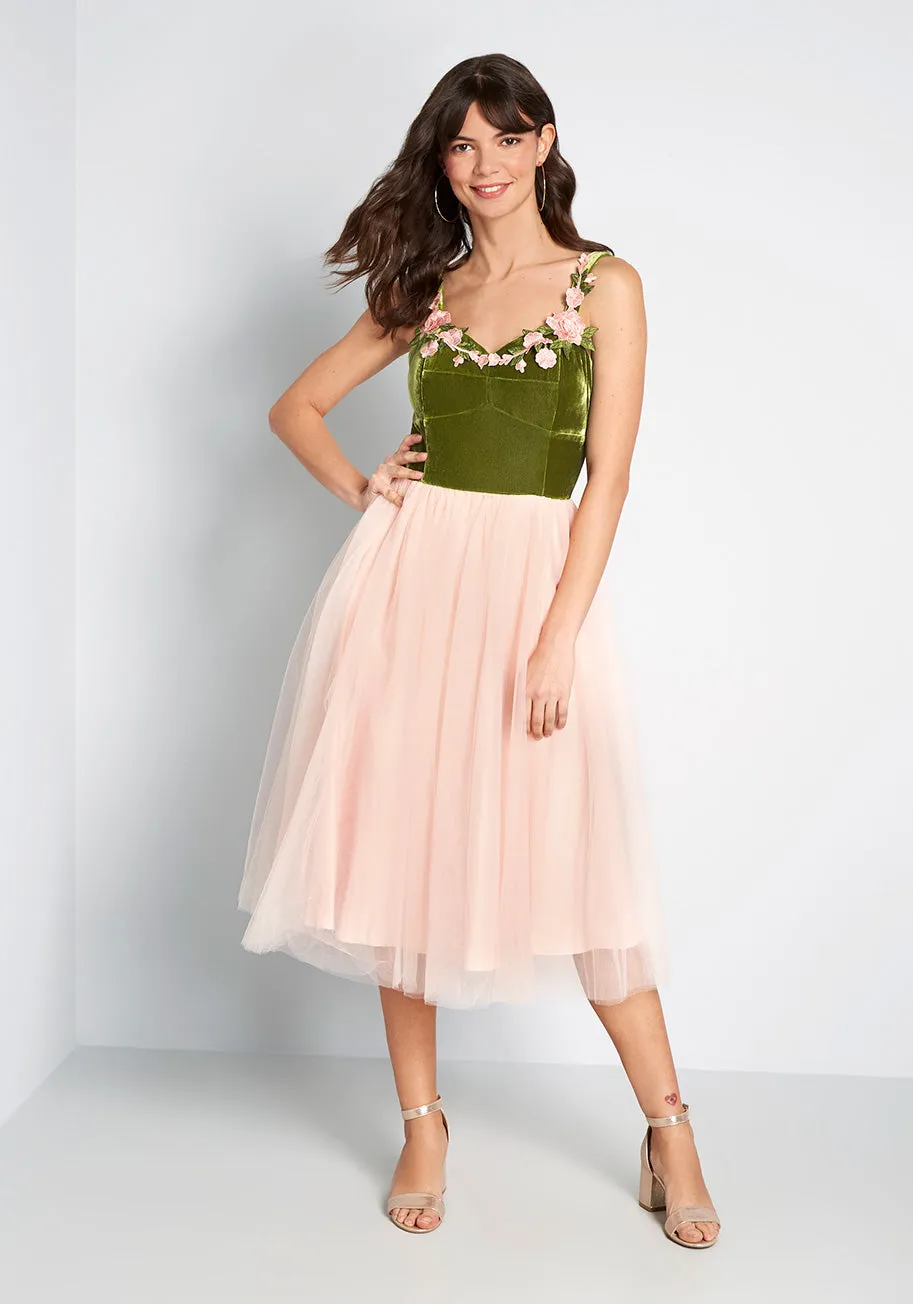 Rose Garden Party Twofer Dress sold by Modcloth