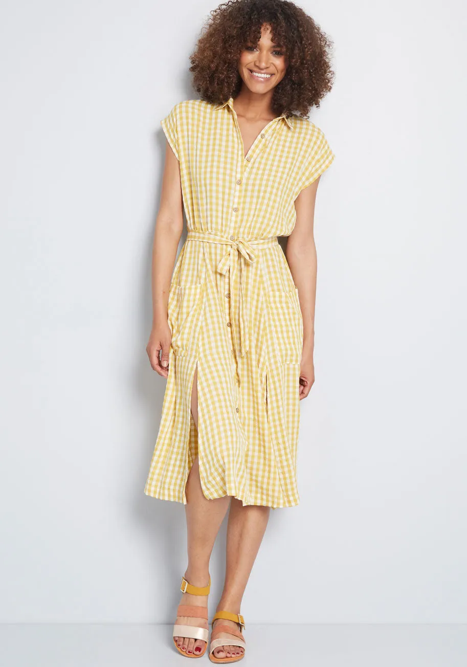 Aligned Design Shirt Dress sold by Modcloth