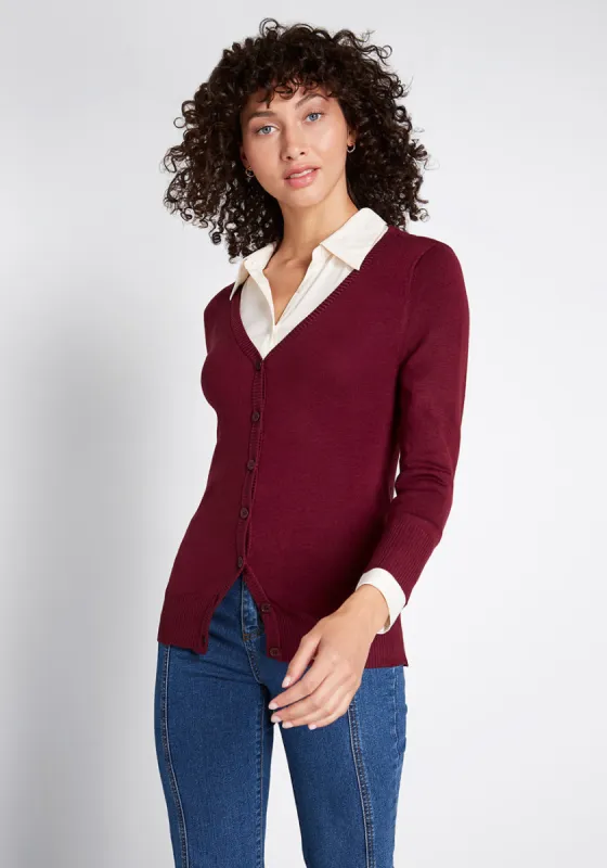 Charter School Cardigan made by Modcloth