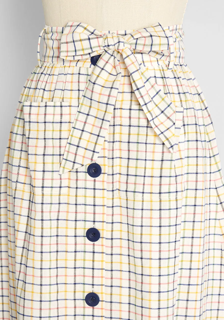 Summer Kickoff Button-Front Skirt sold by Modcloth product image thumbnail 3