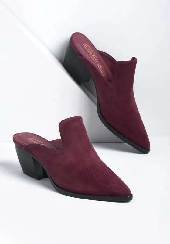To and From Suede Upper Mule sold by Modcloth