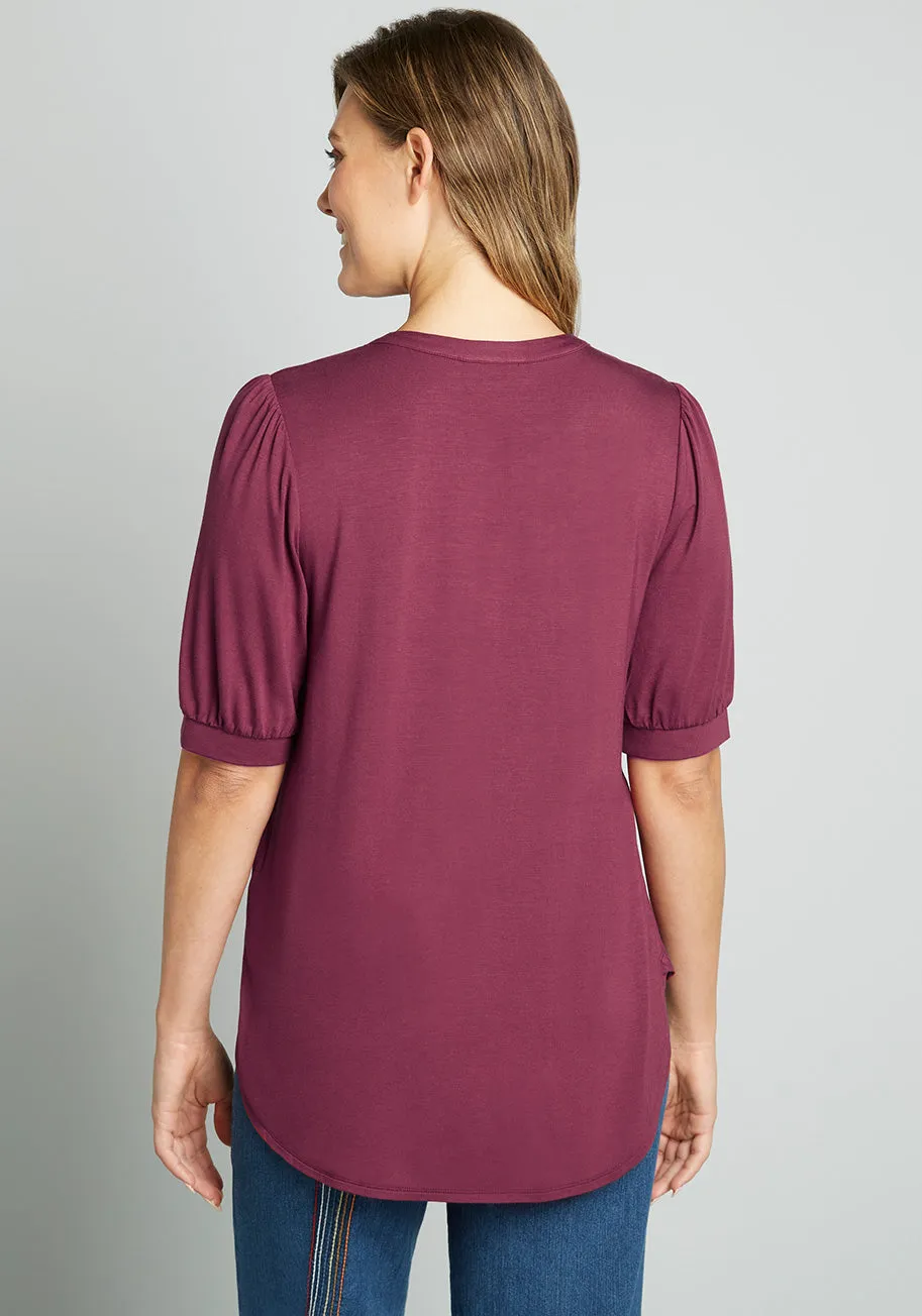 Winning Them Over Short Sleeve Top sold by Modcloth product image thumbnail 2