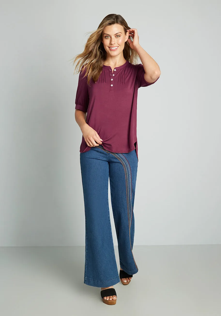 Winning Them Over Short Sleeve Top sold by Modcloth product image thumbnail 3