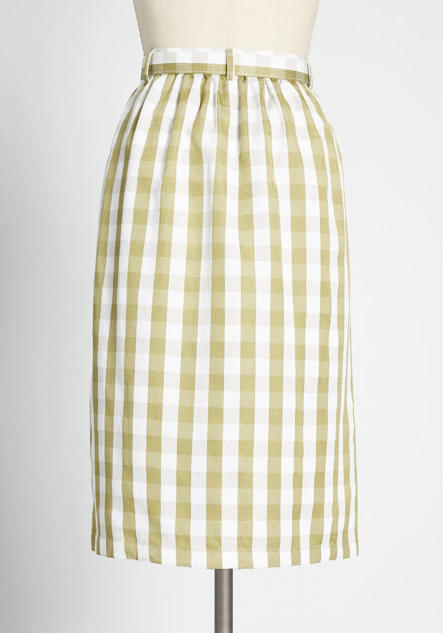 Past But Not Least Belted Skirt sold by Modcloth product image thumbnail 2