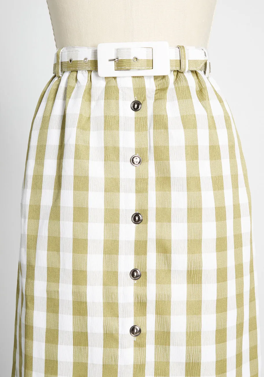 Past But Not Least Belted Skirt sold by Modcloth product image thumbnail 3