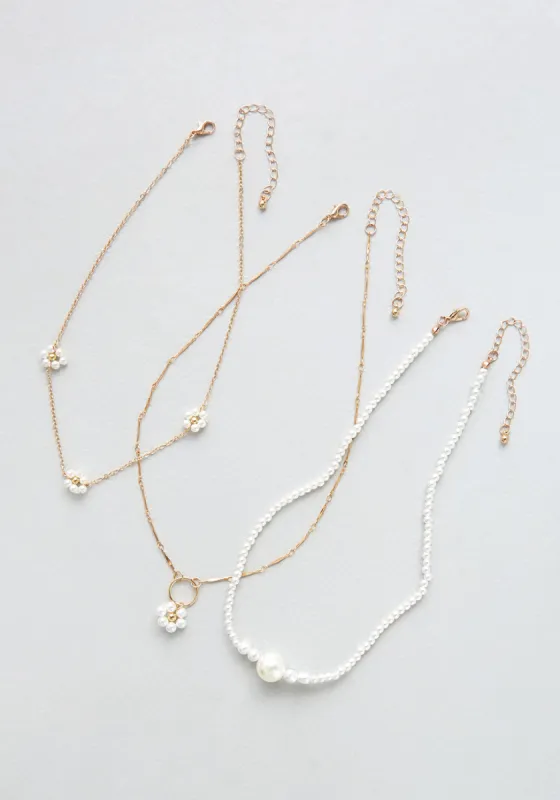 Pearly Parfait Layered Necklace made by Modcloth