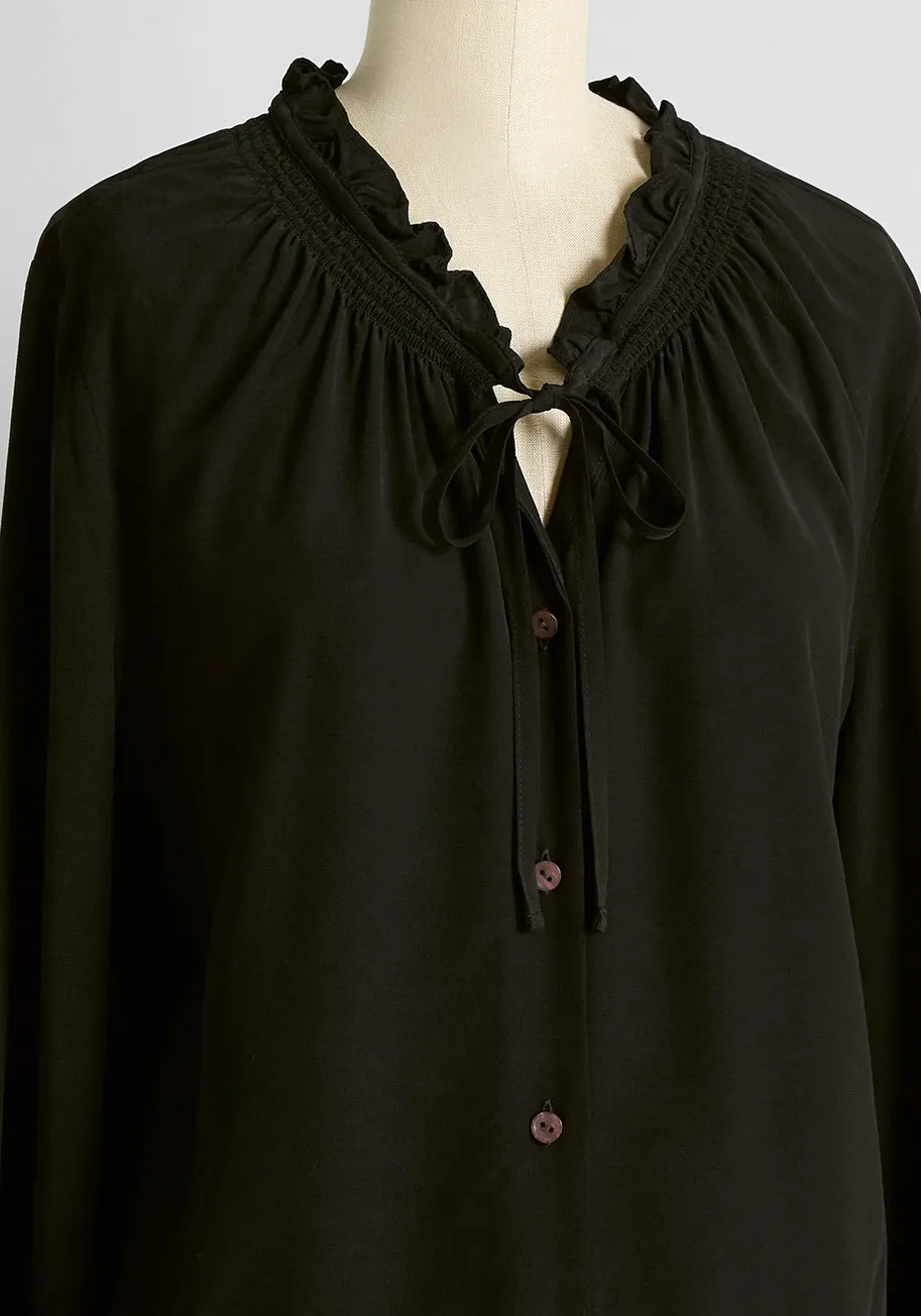 Countryside Romance Tie-Neck Blouse sold by Modcloth product image thumbnail 3