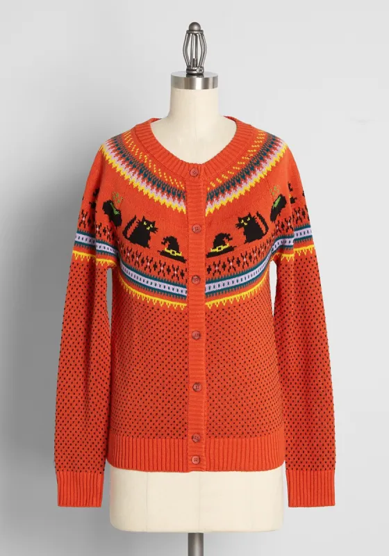 Witches Candy Fair Isle Cardigan made by Modcloth