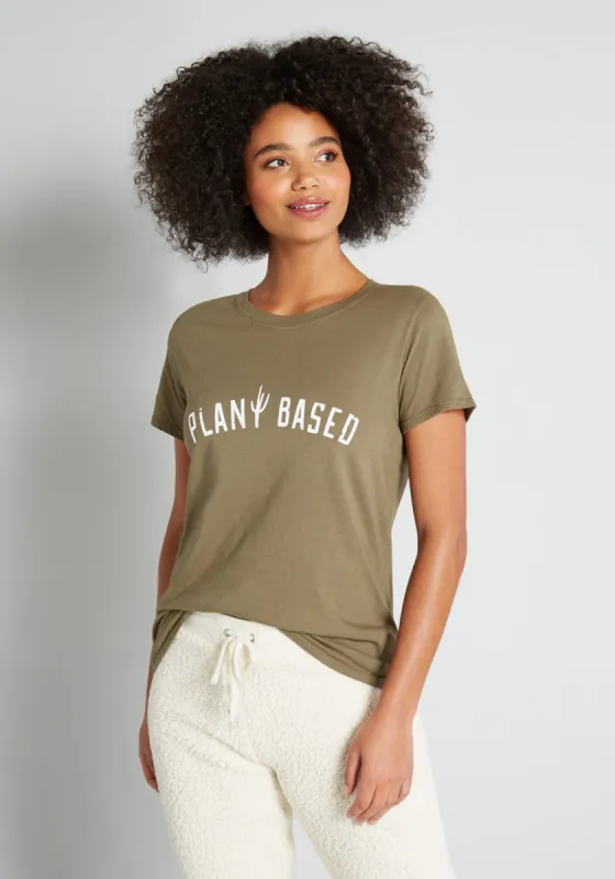 Plant Based Babe Graphic Tee sold by Modcloth