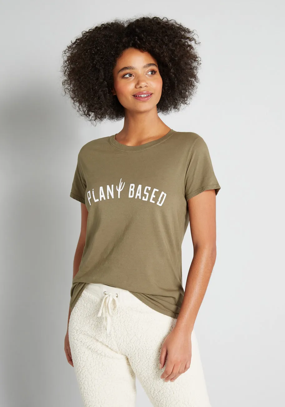 Plant Based Babe Graphic Tee sold by Modcloth