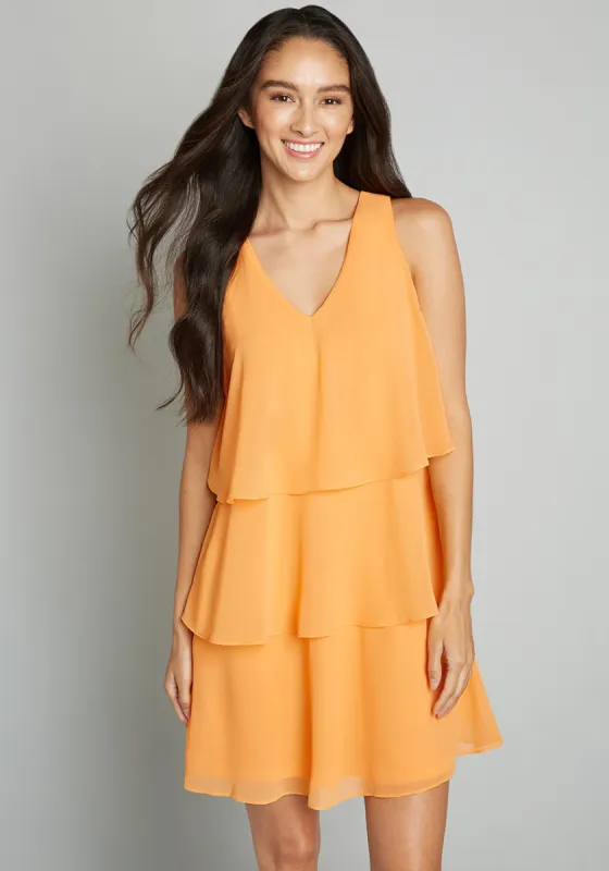 A Playful Parfait Tiered Shift Dress made by Modcloth