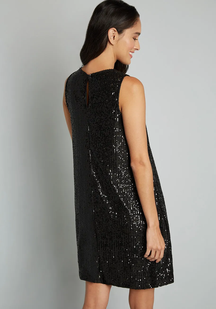 Shine and Dine Sequin Shift Dress sold by Modcloth product image thumbnail 4