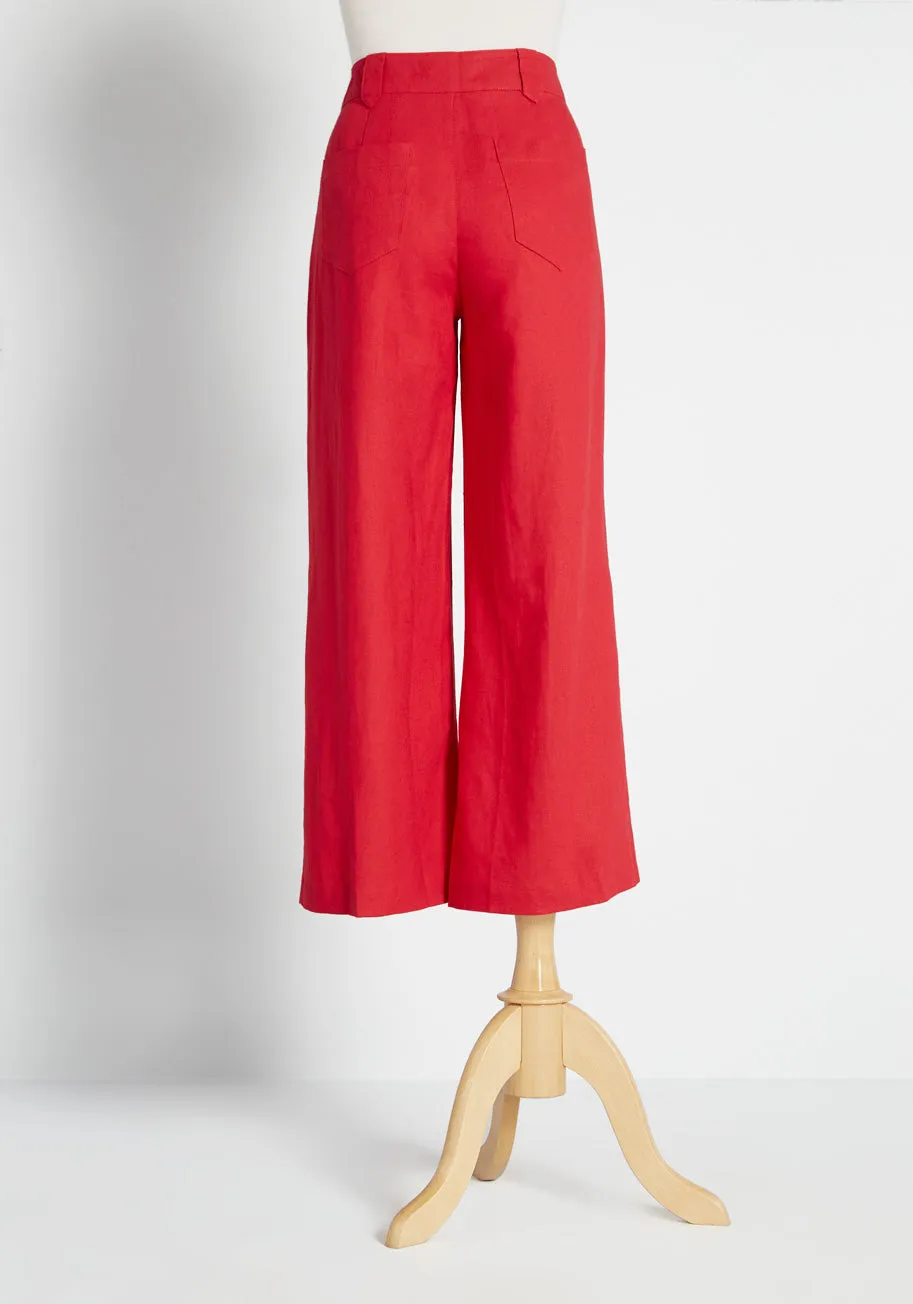 Join Joyfully Wide-Leg Pants sold by Modcloth product image thumbnail 2