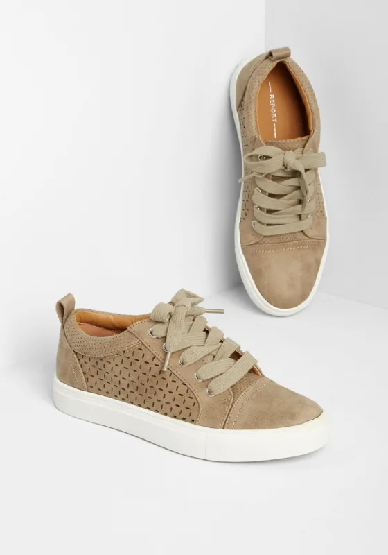 Positively Perforated Lace-Up Sneakers sold by Modcloth