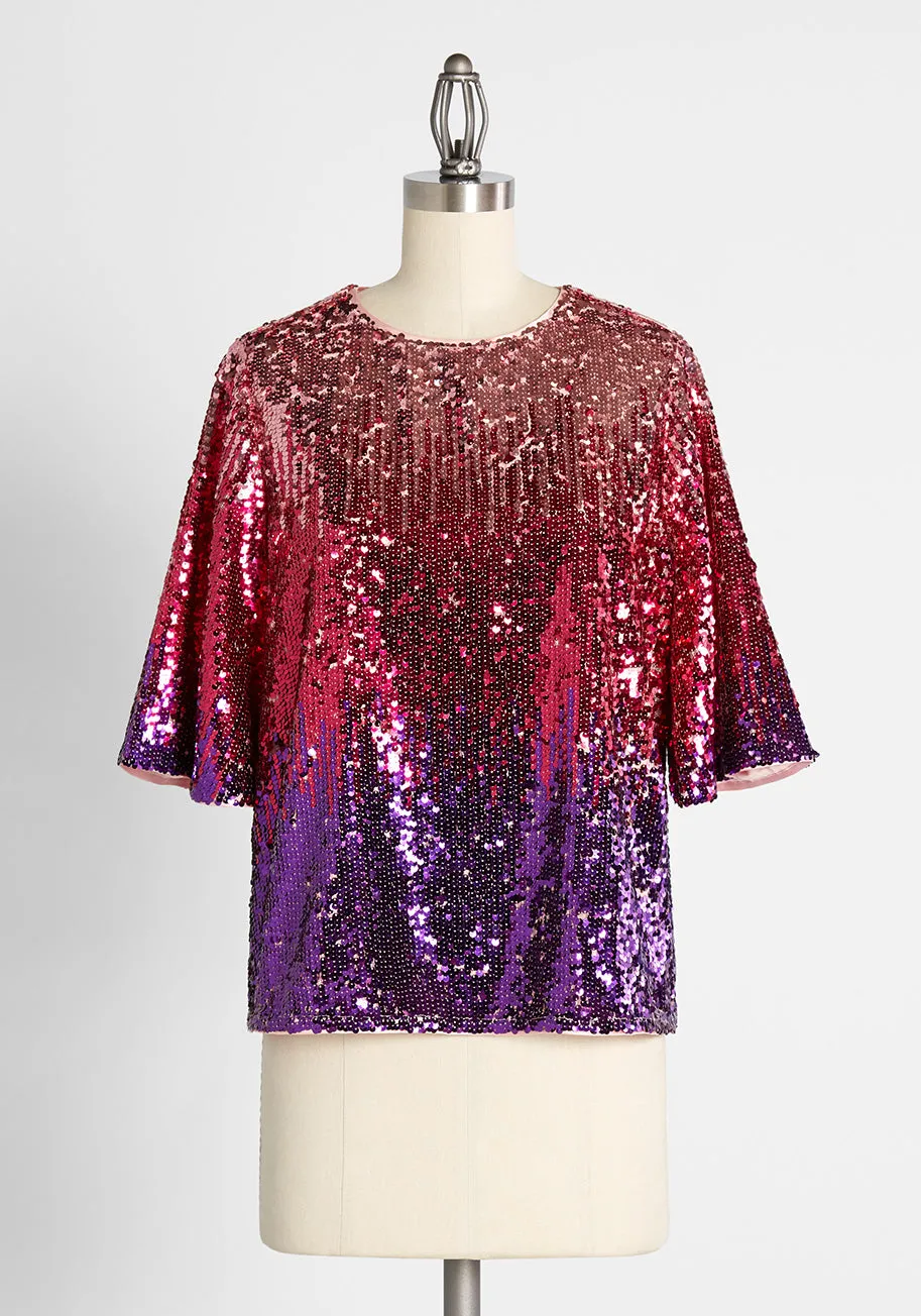 The Fete Is Yet To Come Top sold by Modcloth