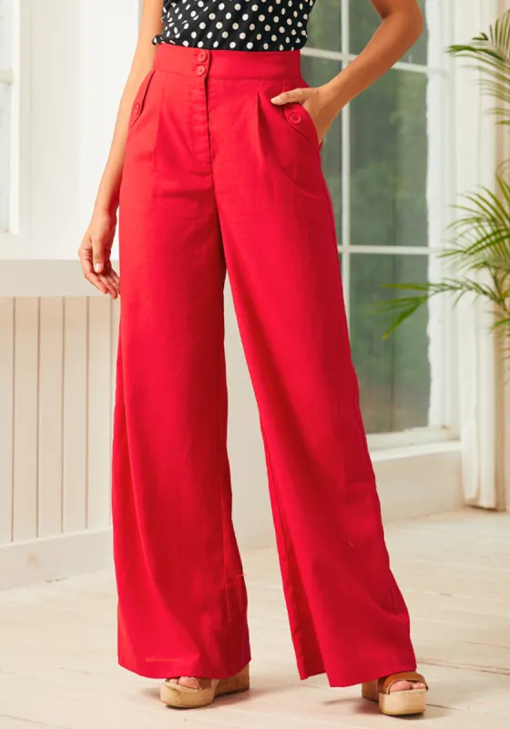 Lazy Afternoon Wide Leg Pants sold by Modcloth