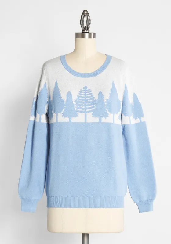 Winter Wonder Woodlands Pullover Sweater sold by Modcloth