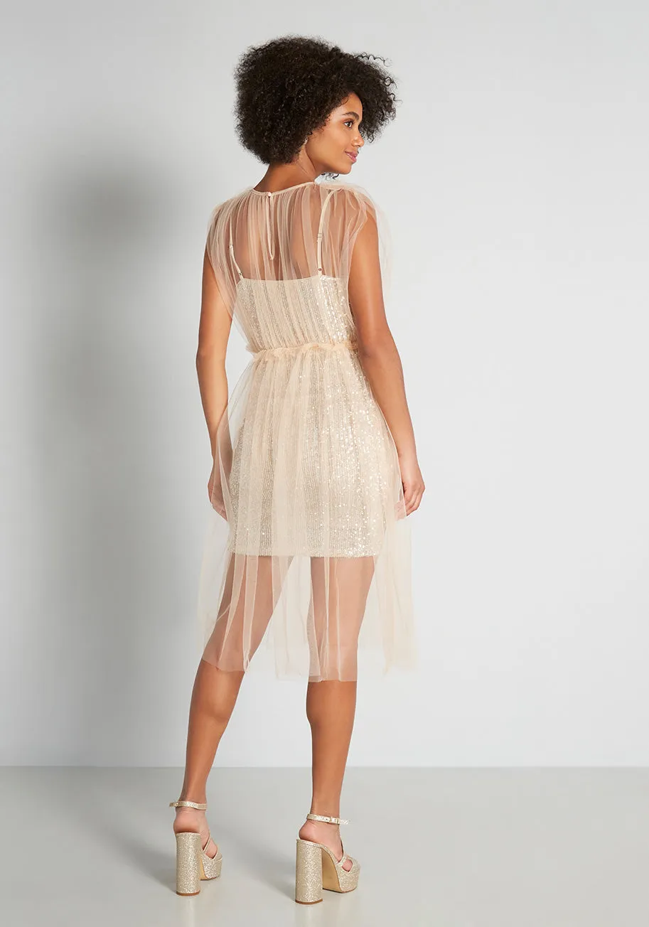 Sheer to Sparkle Mini Dress sold by Modcloth product image thumbnail 2