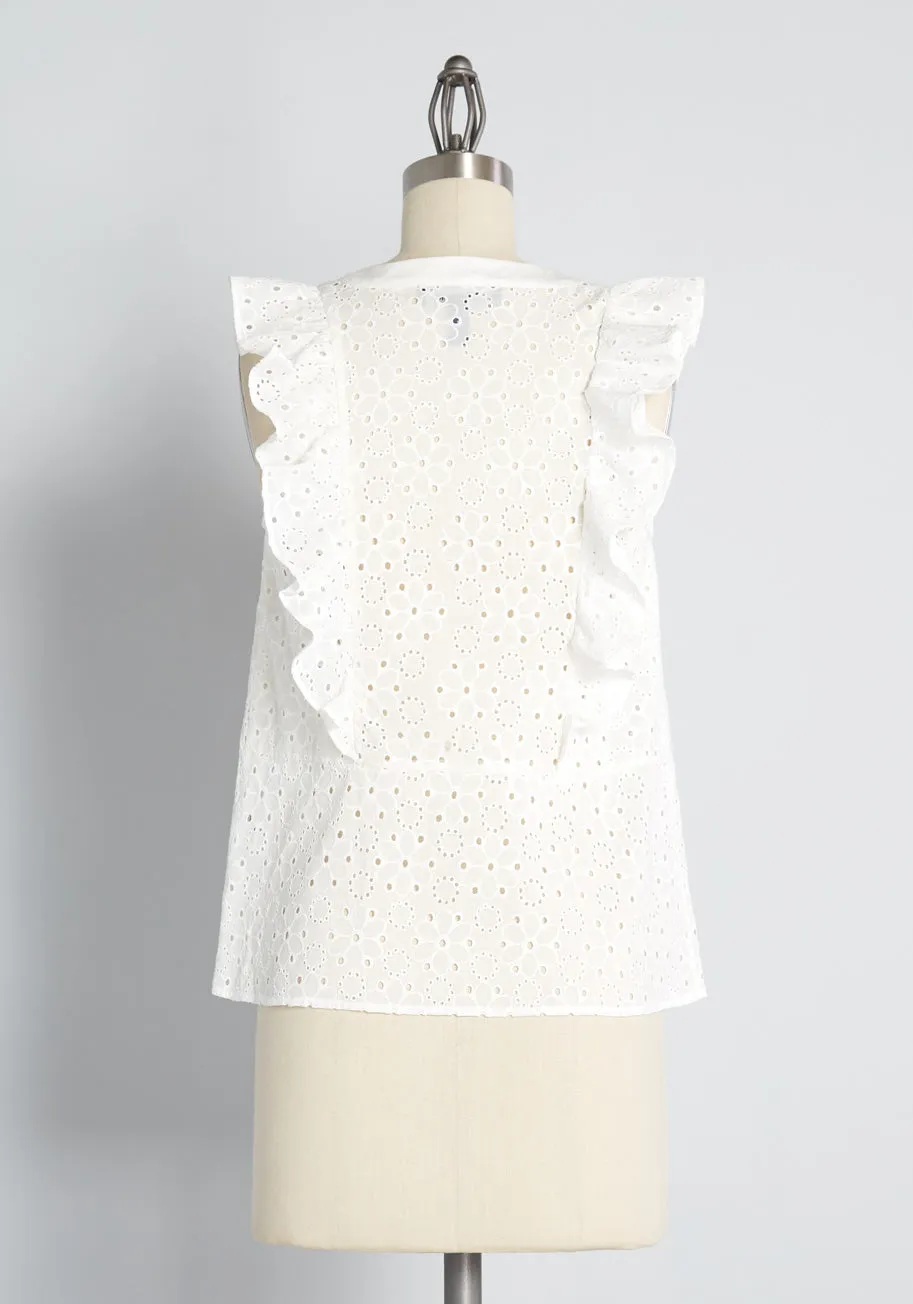 Rodeo Doll Eyelet Embroidered Blouse sold by Modcloth product image thumbnail 2