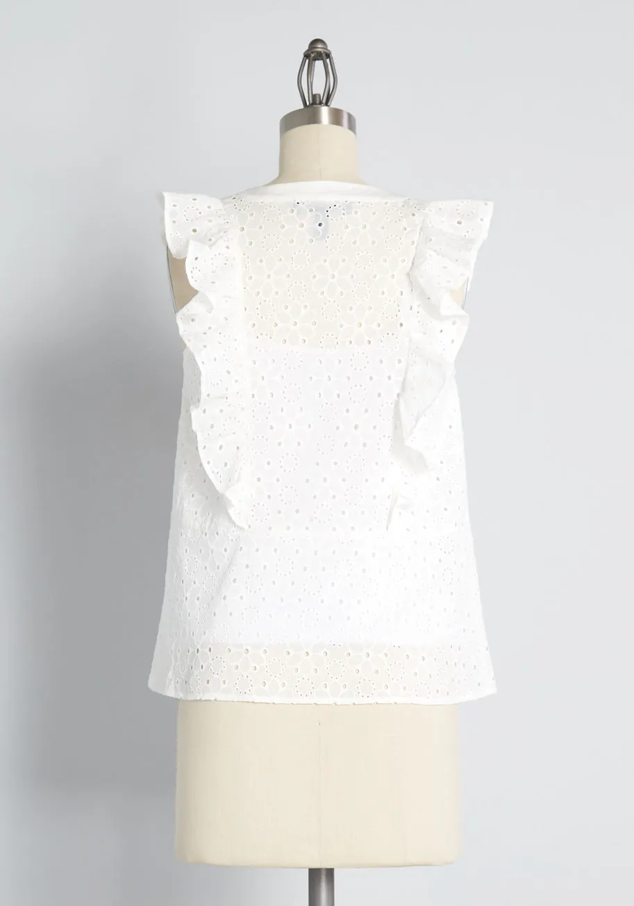 Rodeo Doll Eyelet Embroidered Blouse sold by Modcloth product image thumbnail 5