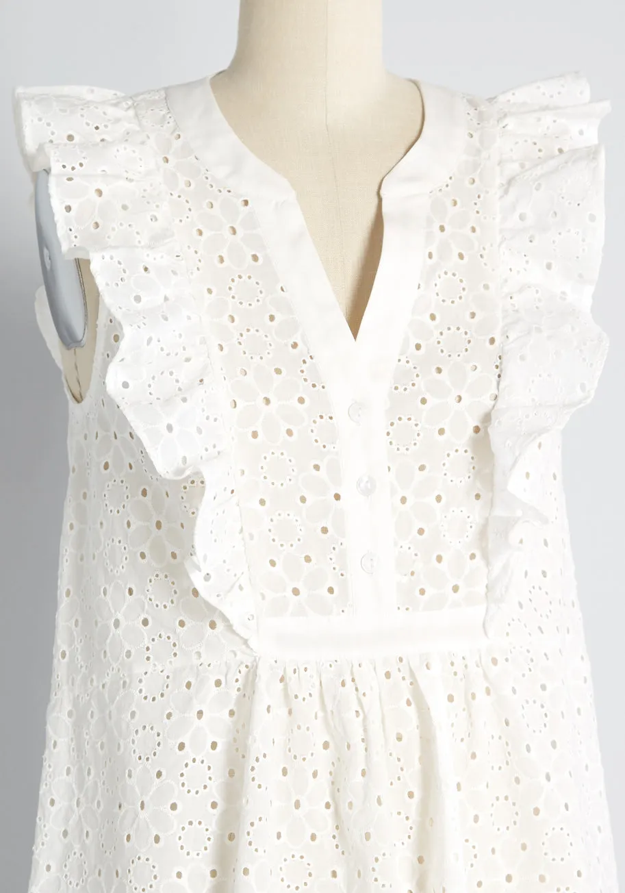 Rodeo Doll Eyelet Embroidered Blouse sold by Modcloth product image thumbnail 3