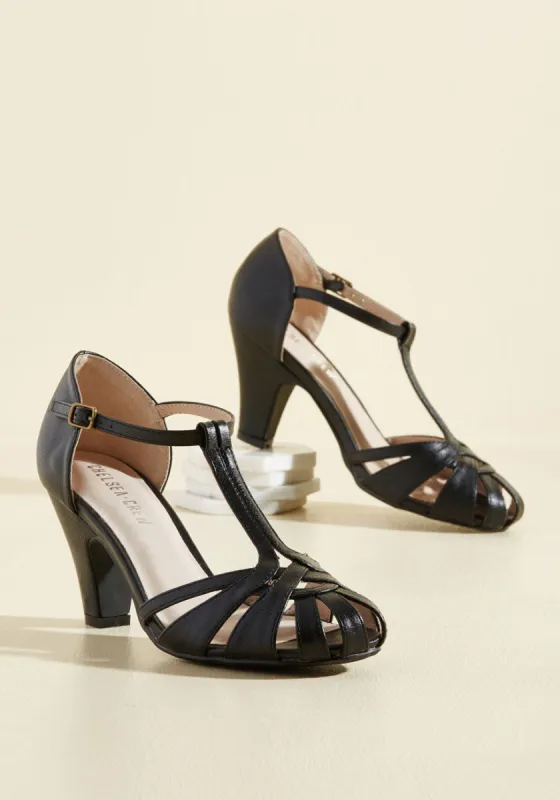 There Chic Goes Heel in Black sold by Modcloth
