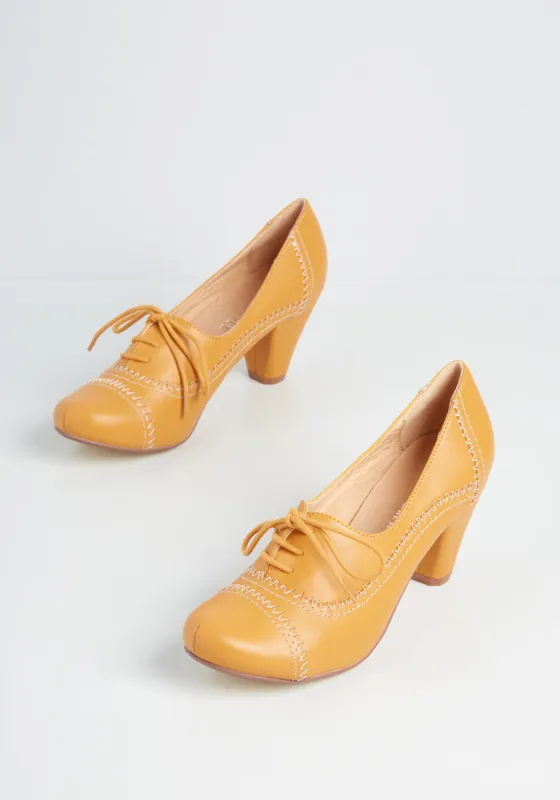 Sunshine Day Oxford Heel sold by Modcloth