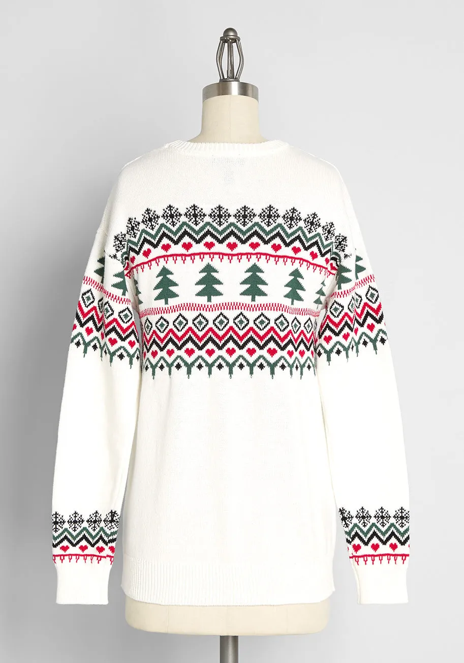 Evergreens and Snowbanks Fair Isle Sweater sold by Modcloth product image thumbnail 2