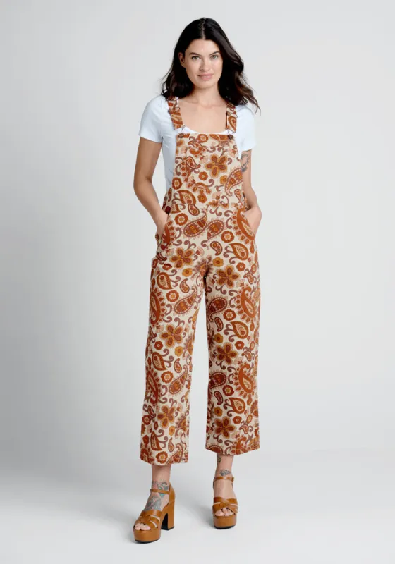 Am I Dreaming? Paisley Overalls sold by Modcloth