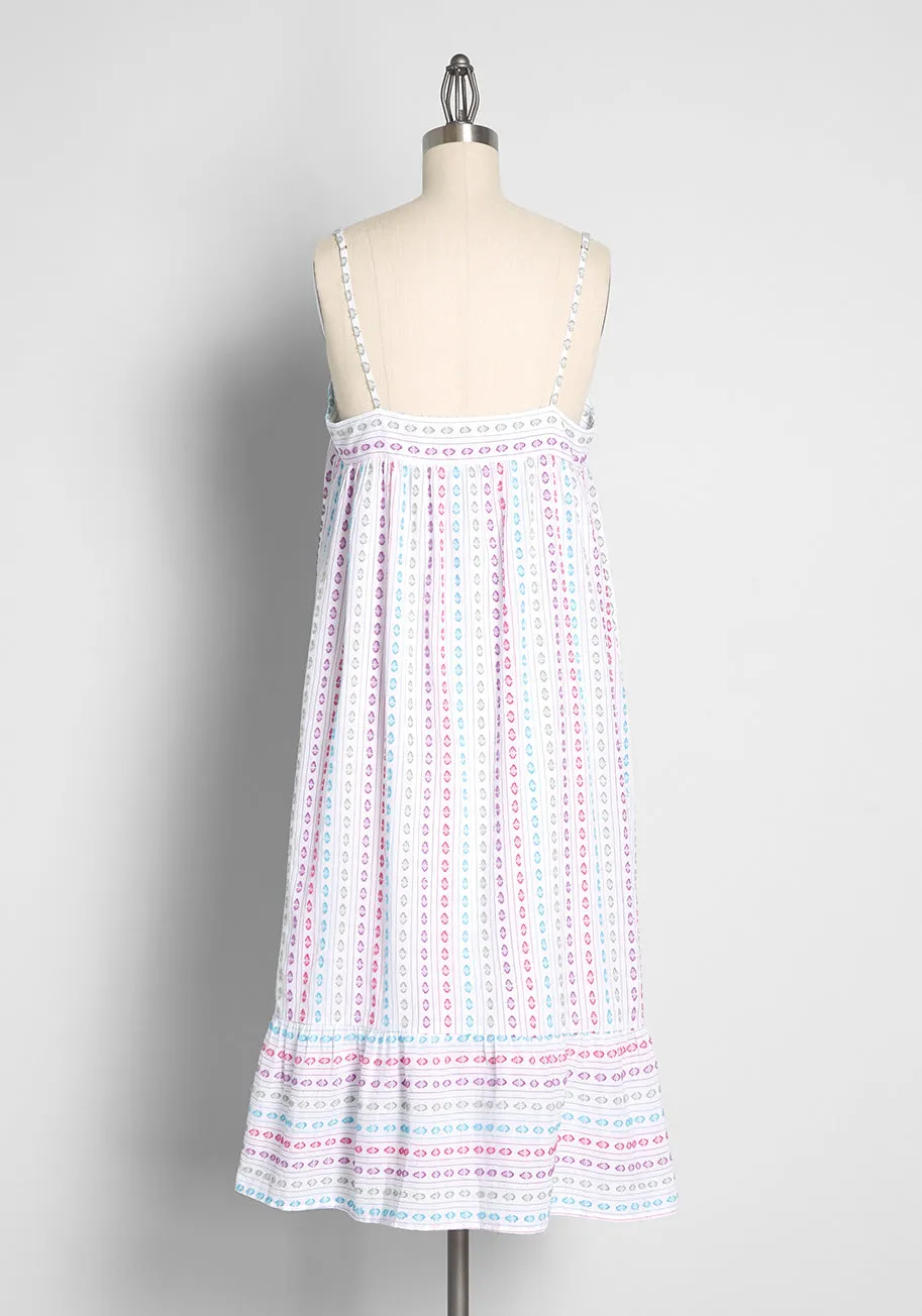 A Weekender's Dream Embroidered Midi Dress sold by Modcloth product image thumbnail 2