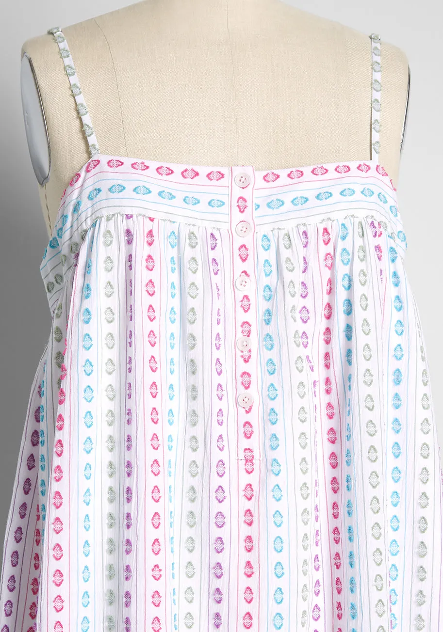 A Weekender's Dream Embroidered Midi Dress sold by Modcloth product image thumbnail 3