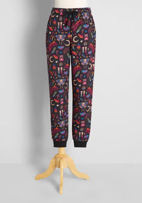 Forest Fairy Magic Graphic Joggers sold by Modcloth