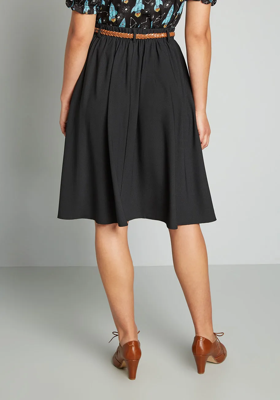 Breathtaking Tiger Lilies Midi Skirt sold by Modcloth product image thumbnail 2