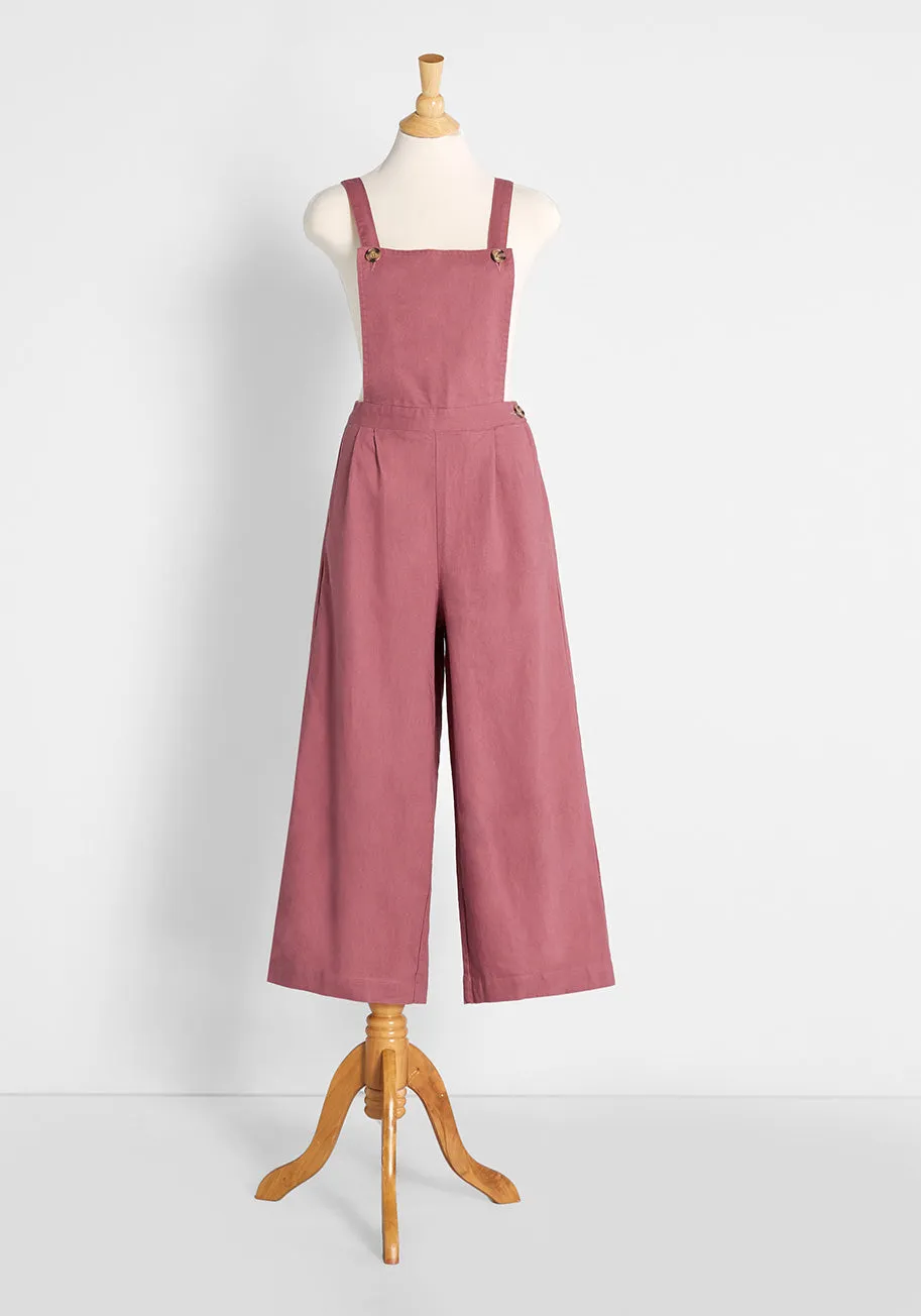 Rosy Outlook Overalls sold by Modcloth